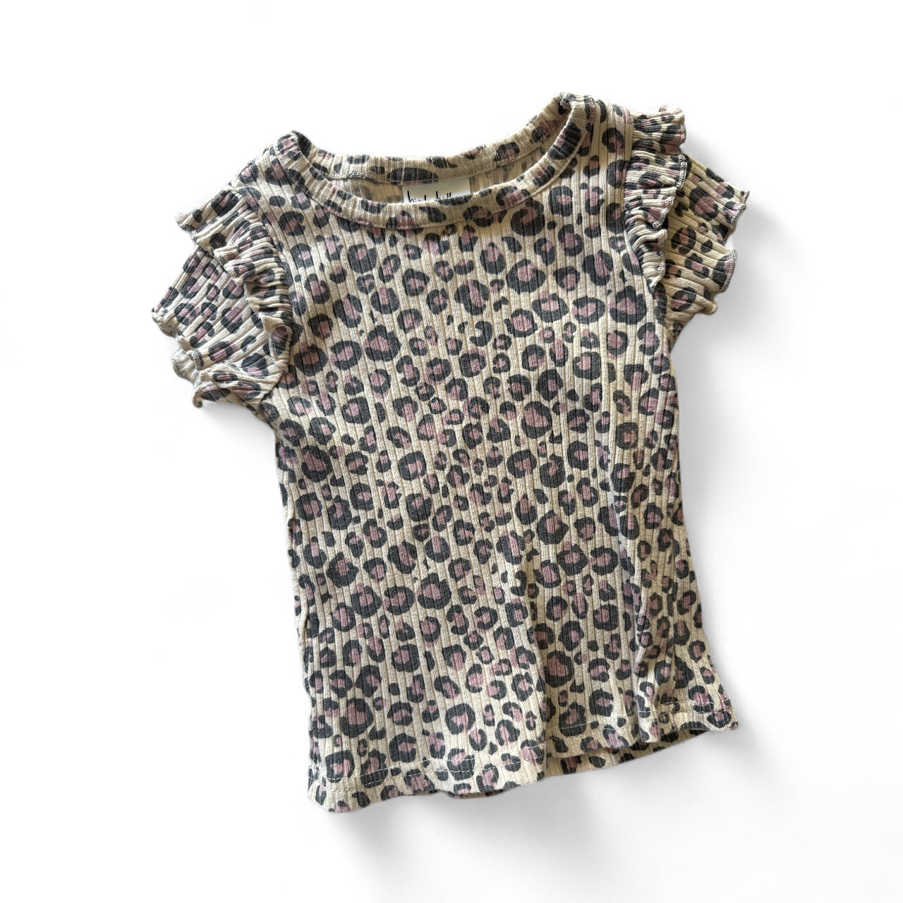 Nicole Miller Girls Tee Leopard Print